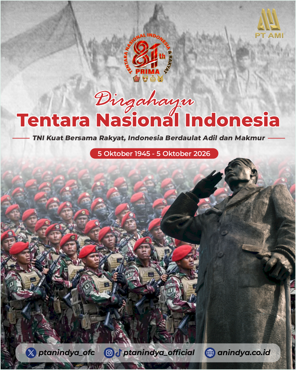HUT ke-81 TNI: TNI Kuat Bersama Rakyat, Indonesia Berdaulat Adil dan Makmur