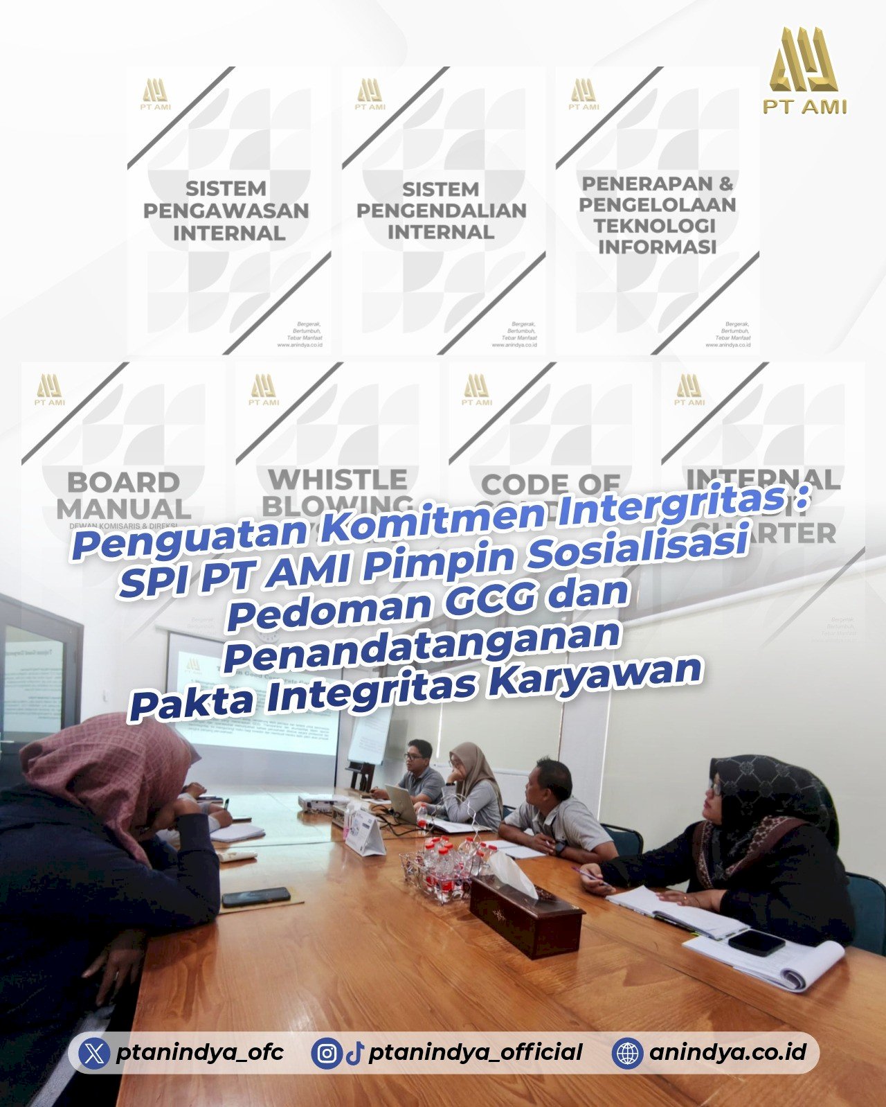 Penguatan Komitmen Integritas: SPI PT AMI Pimpin Sosialisasi Pedoman GCG dan Penandatanganan Pakta Integritas Karyawan