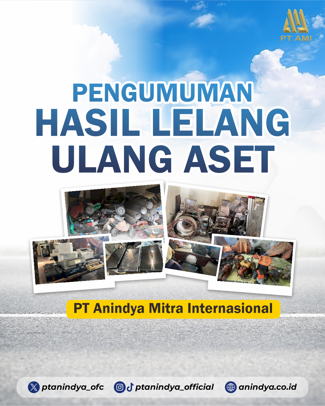 PENGUMUMAN HASIL LELANG ULANG ASET Nomor:   10.01.005/AMI/B.4.10/PGU/2026