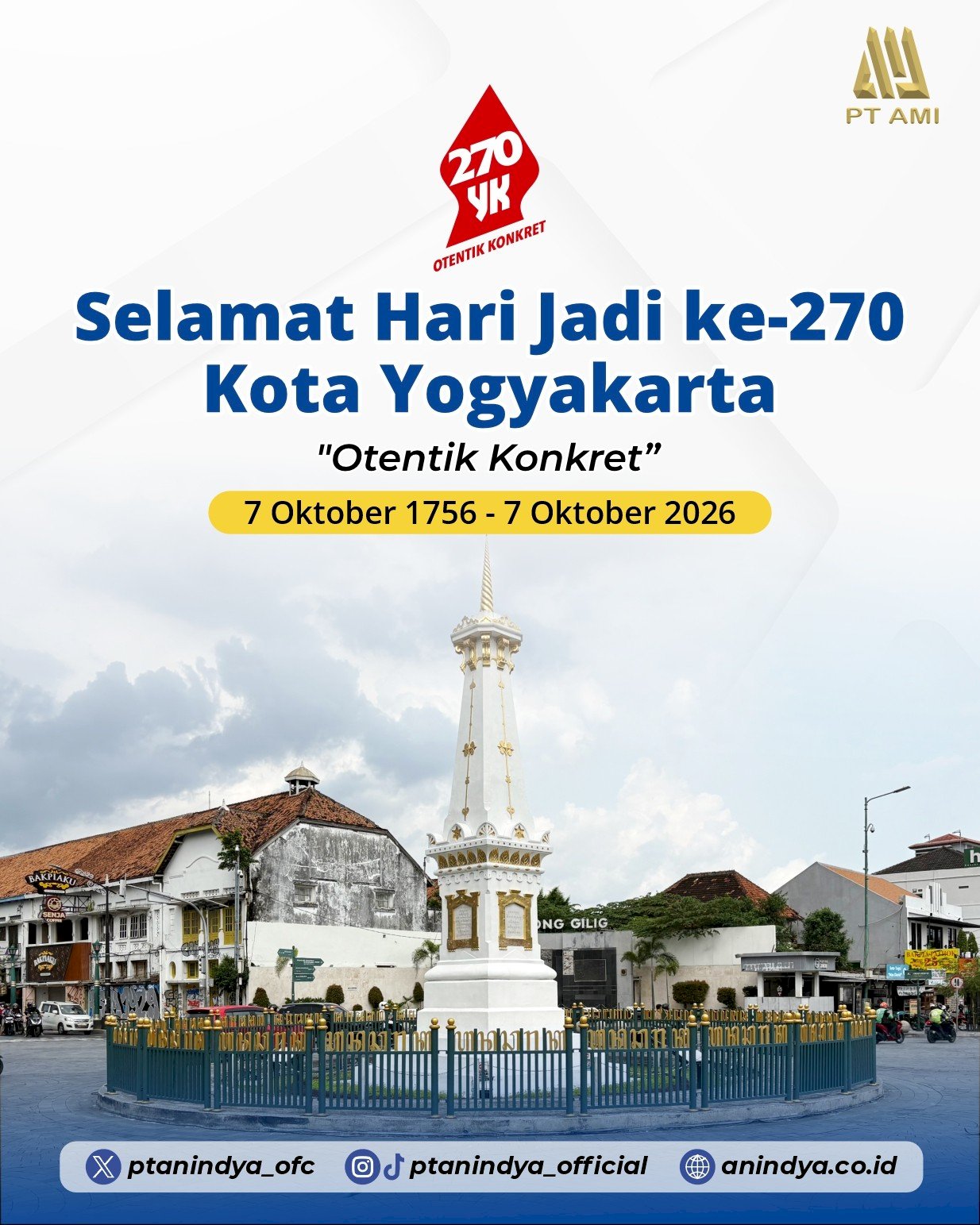 270 Tahun Kota Yogyakarta: Tetap Otentik, Terus Bergerak Konkret